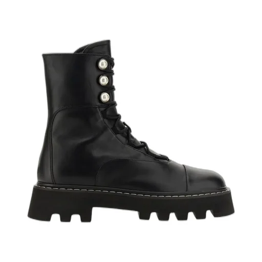 Nicholas Kirkwood Pearlogy Lace-Up Combat Boots