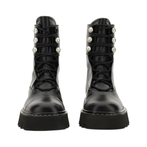 Nicholas Kirkwood Pearlogy Lace-Up Combat Boots