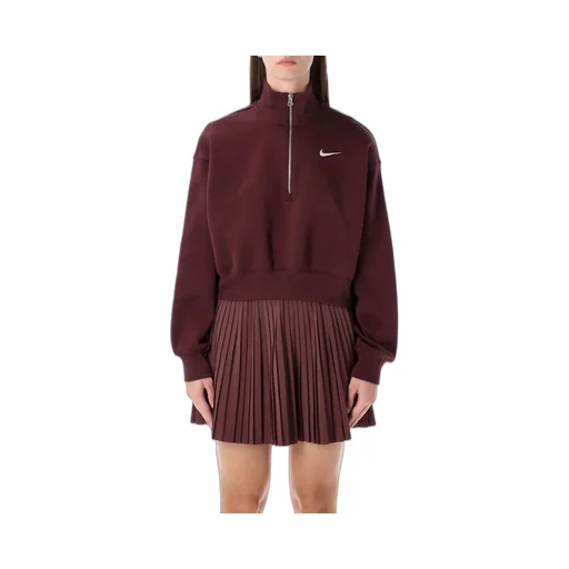 Nike Phoenix Cropped Half-Zipped Sweatshirt