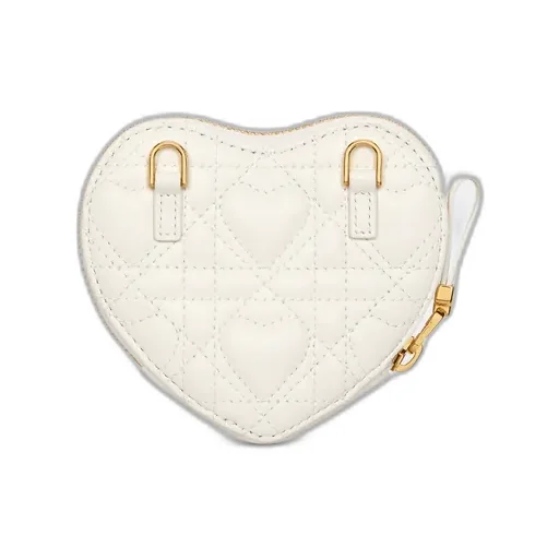 Dior Caro Heart Pouch With Chain