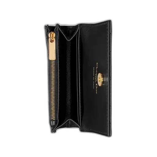 Dior Caro Glycine Wallet With Crystals