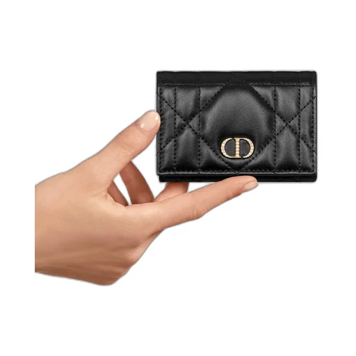 Dior Caro Glycine Wallet With Crystals
