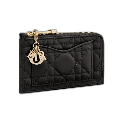 Lady Dior Cosmos Zipped Card Holder