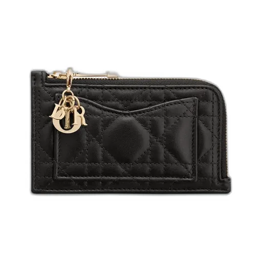 Lady Dior Cosmos Zipped Card Holder