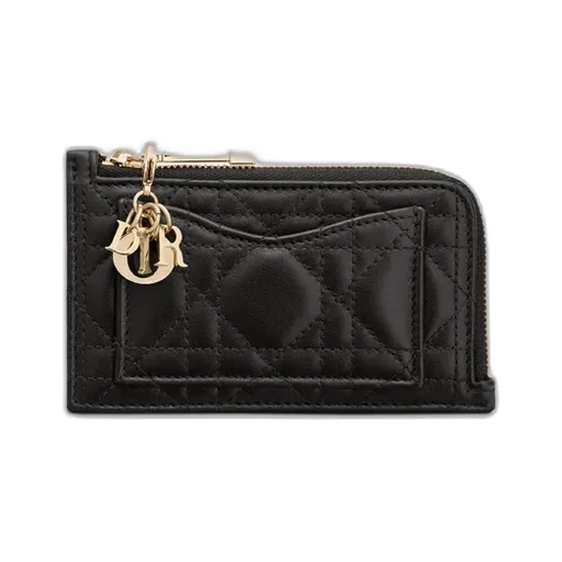 Lady Dior Cosmos Zipped Card Holder