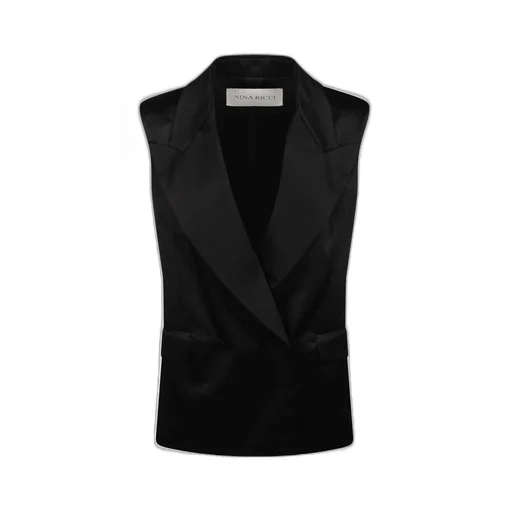 Nina Ricci Double-Breasted Sleeveless Jacket
