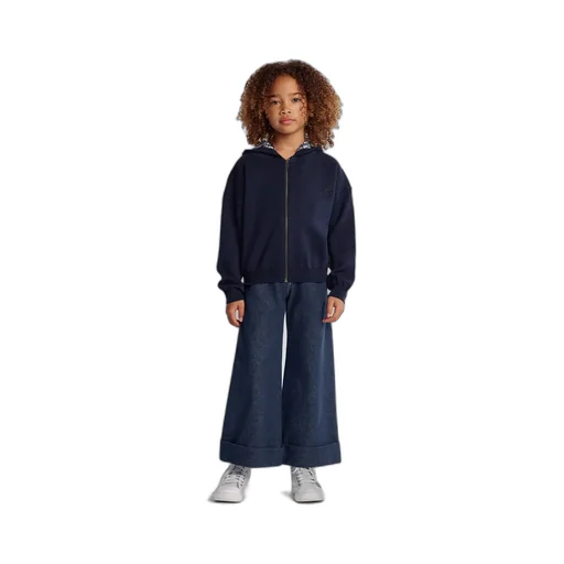 Kids' Reversible Zipped Cardigan With Hood