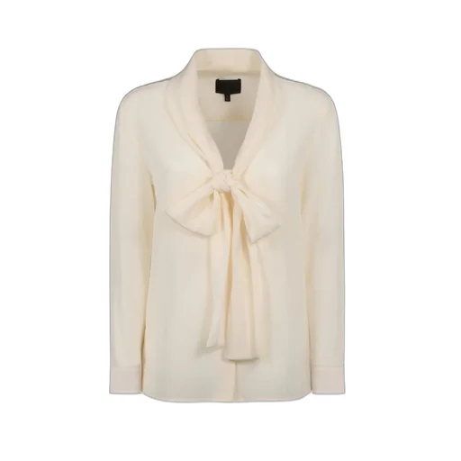 Nili Lotan Angelique Pussy-Bow Collar Shirt