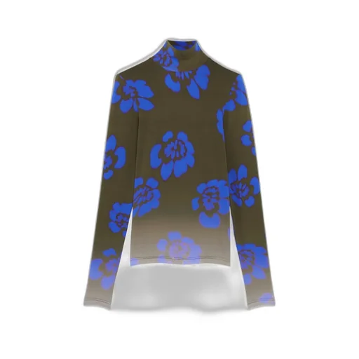 Nina Ricci Gradient Effect Floral Printed Top