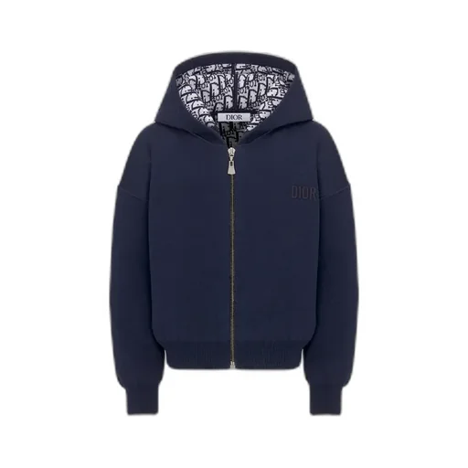 Kids' Reversible Zipped Cardigan With Hood