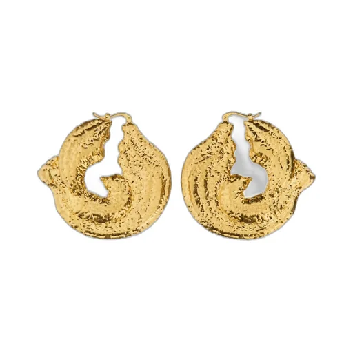 Nina Ricci Curved Twisted Earrings