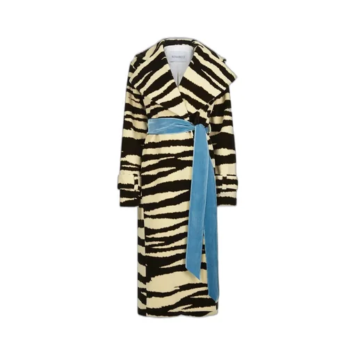 Nina Ricci Zebra Print Velvet Coat