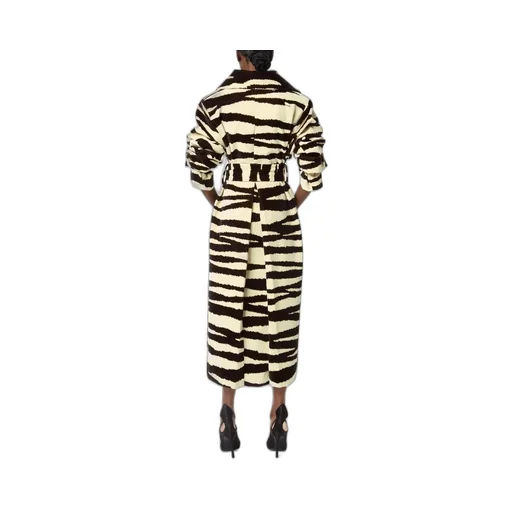 Nina Ricci Zebra Print Velvet Coat