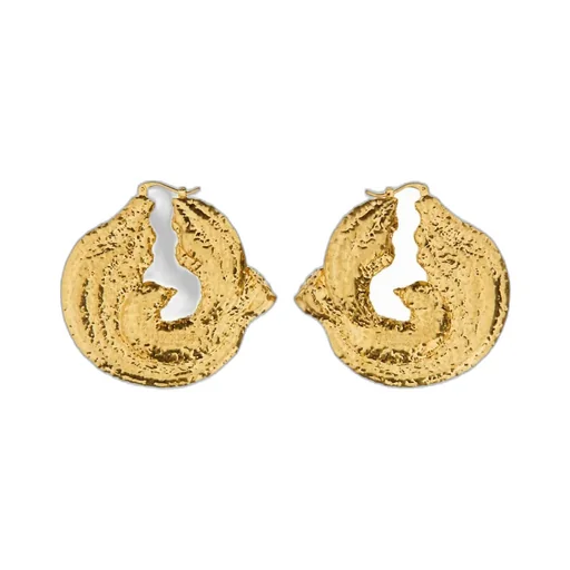 Nina Ricci Curved Twisted Earrings