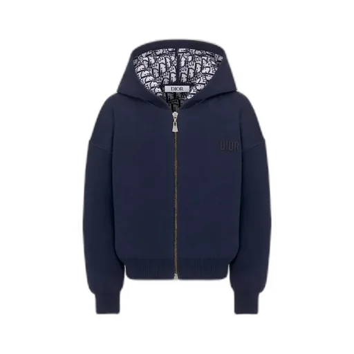 Kids' Reversible Zipped Cardigan With Hood