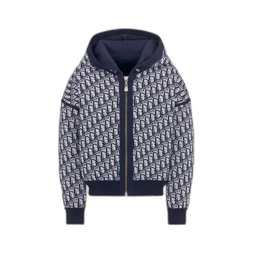Kids' Reversible Zipped Cardigan With Hood