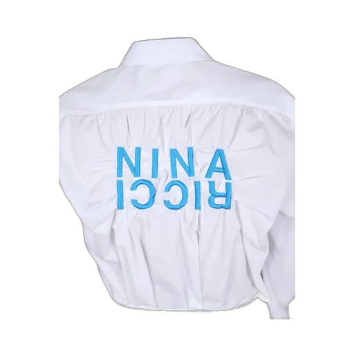 Nina Ricci Poplin Crinkle Buttoned Shirt