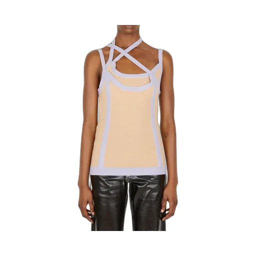 Ninamounah Asymmetric Knit Tank Top