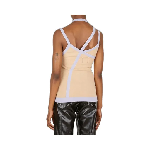 Ninamounah Asymmetric Knit Tank Top