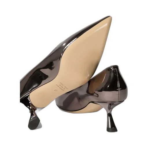 Ninalilou Mirror-Effect Kitten Heel Pumps