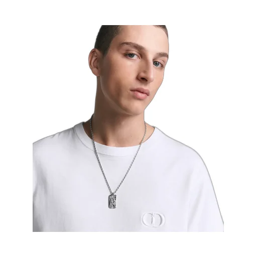 Dior Oblique Plate Pendant Necklace