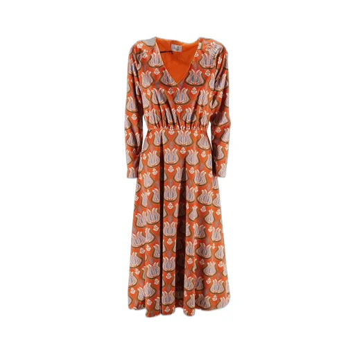 Niù Pattern-Printed V-Neck Dress