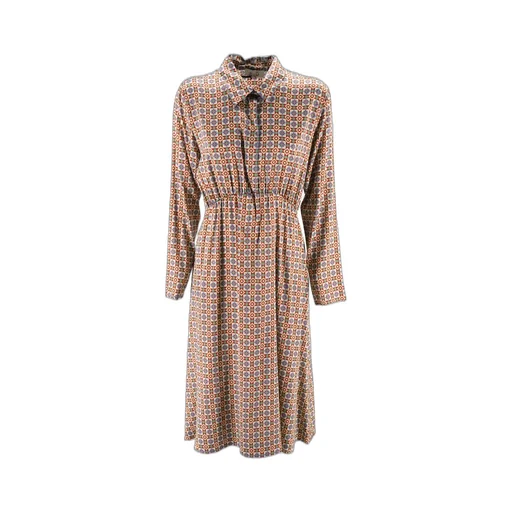 Niù Pattern-Printed Long-Sleeved Dress