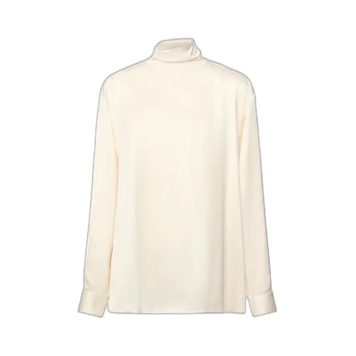 Nineminutes High-Neck Satin Top