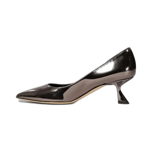 Ninalilou Mirror-Effect Kitten Heel Pumps