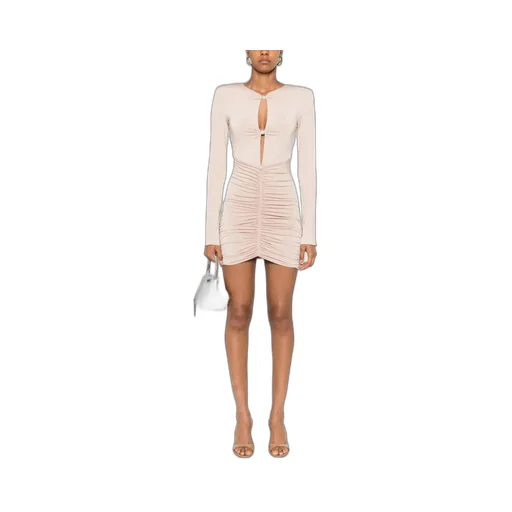 Nissa Ruched Evening Dress
