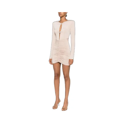 Nissa Ruched Evening Dress