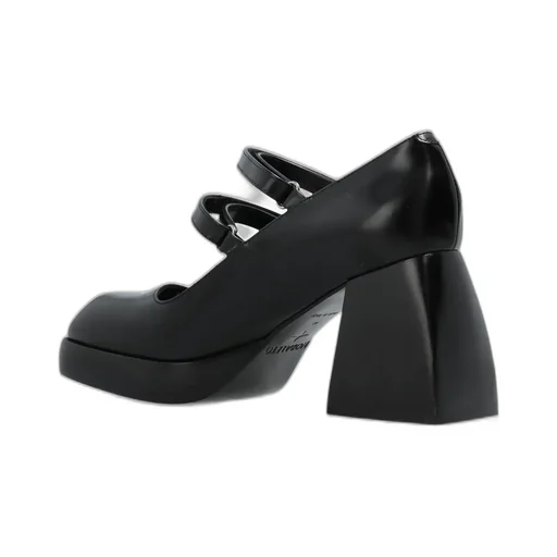 Nodaleto Double Strap Block Heel Pumps