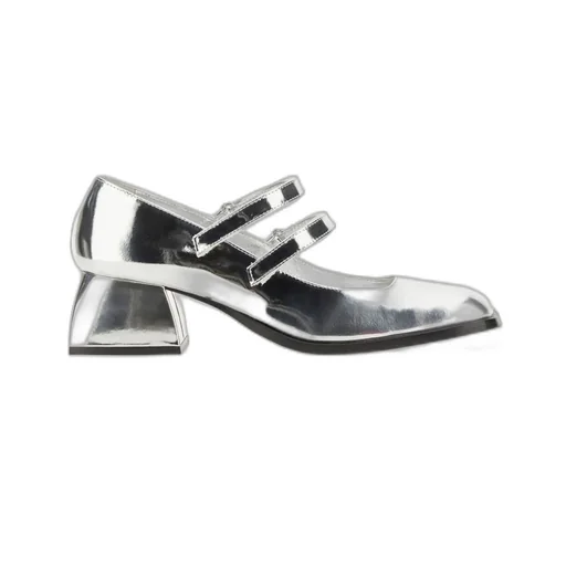 Nodaleto Bacara Metallic Heeled Mary Jane Shoes