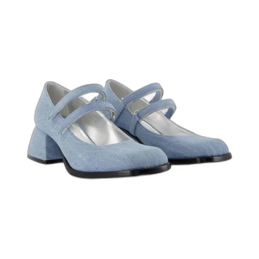 Nodaleto Bulla Square Toe Denim Pumps
