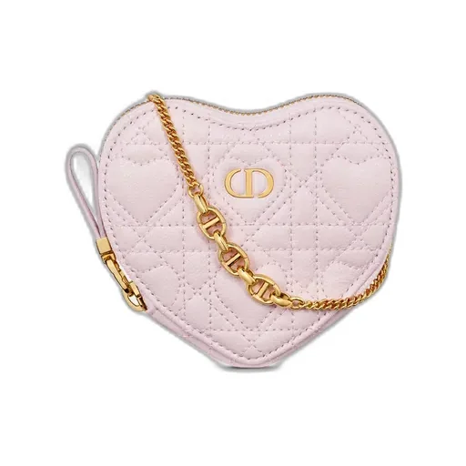 Dioramour Dior Caro Heart Pouch With Chain