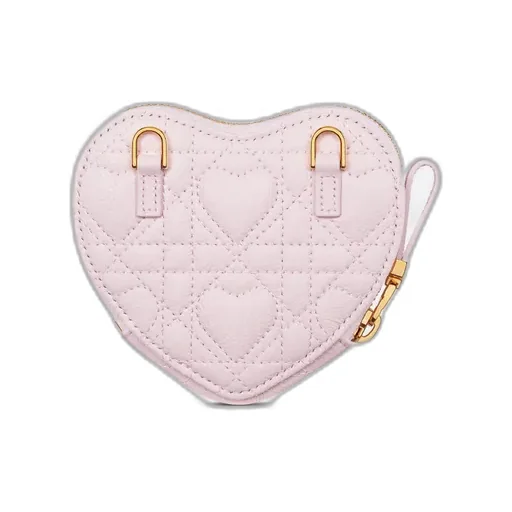 Dioramour Dior Caro Heart Pouch With Chain