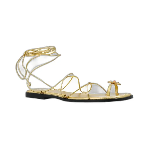 Nodaleto Ankle-Tie Fastening Sandals