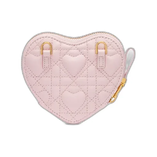 Dior Caro Heart Pouch With Chain