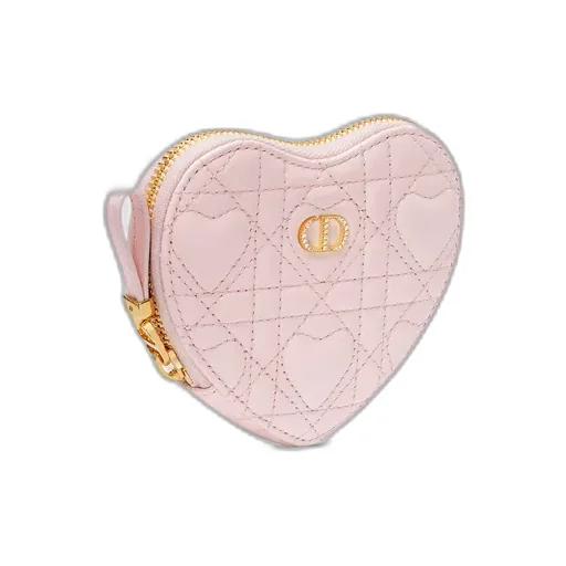 Dior Caro Heart Pouch With Chain