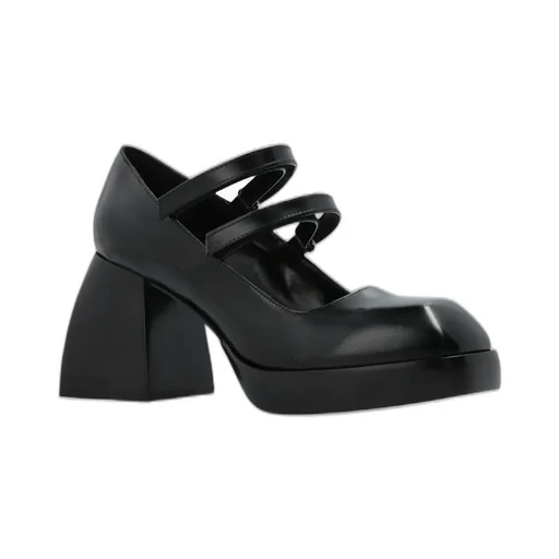 Nodaleto Double Strap Block Heel Pumps