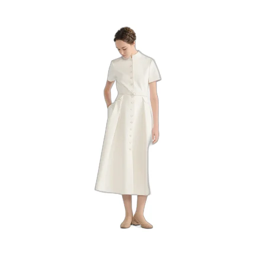 Mid-Length Belted Shirtdress