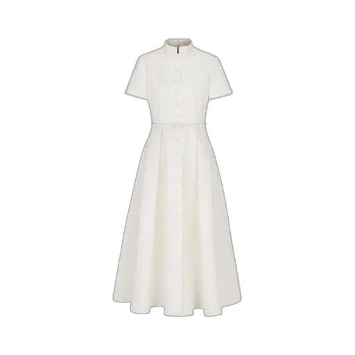 Mid-Length Belted Shirtdress