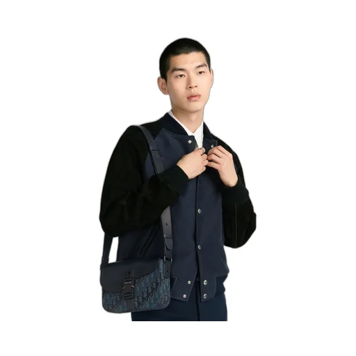 Small Saddle Messenger Bag With Flap