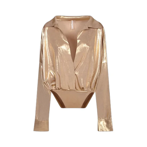 Norma Kamali Deep V-Neck Bodysuit