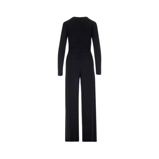 Norma Kamali V-Neck Gathered Jumpsuit