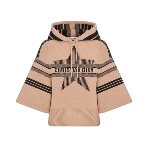 Dioralps Three-Quarter Sleeve Hooded Sweater