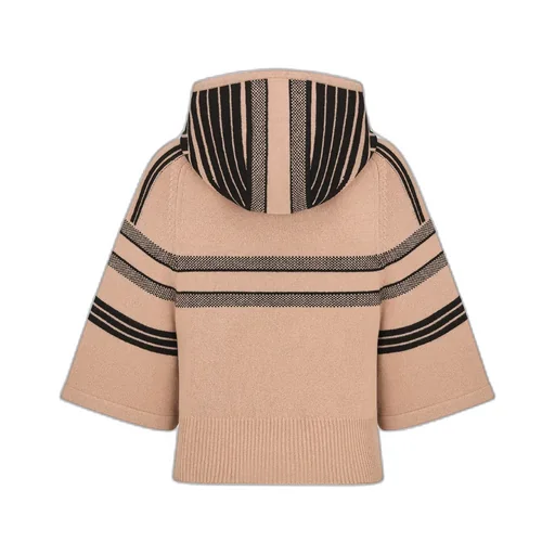 Dioralps Three-Quarter Sleeve Hooded Sweater