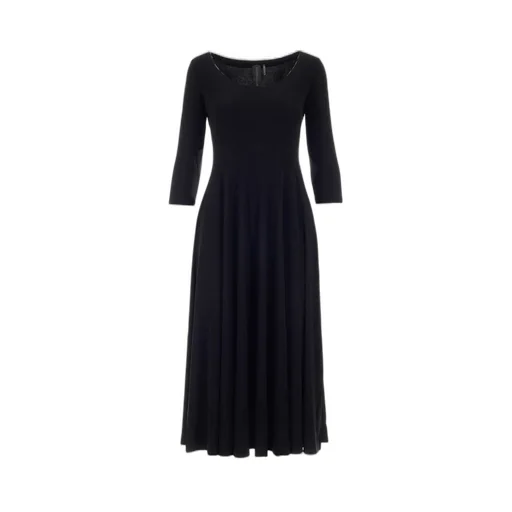 Norma Kamali Scoop-Neck Midi Dress