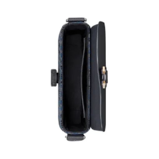 Small Saddle Messenger Bag With Flap