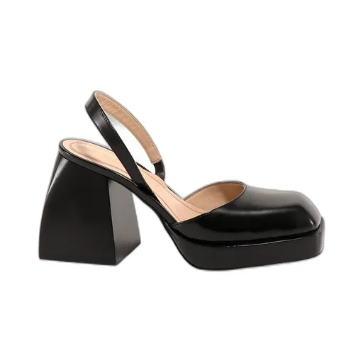 Nodaleto Round-Toe Platform Pumps